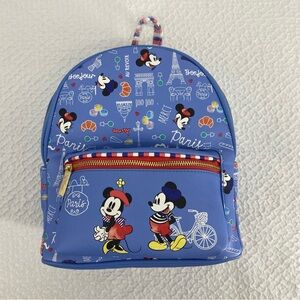 Disney Danielle Nicole Micky and Minnie Mouse Spring in Paris Mini Backpack NWT